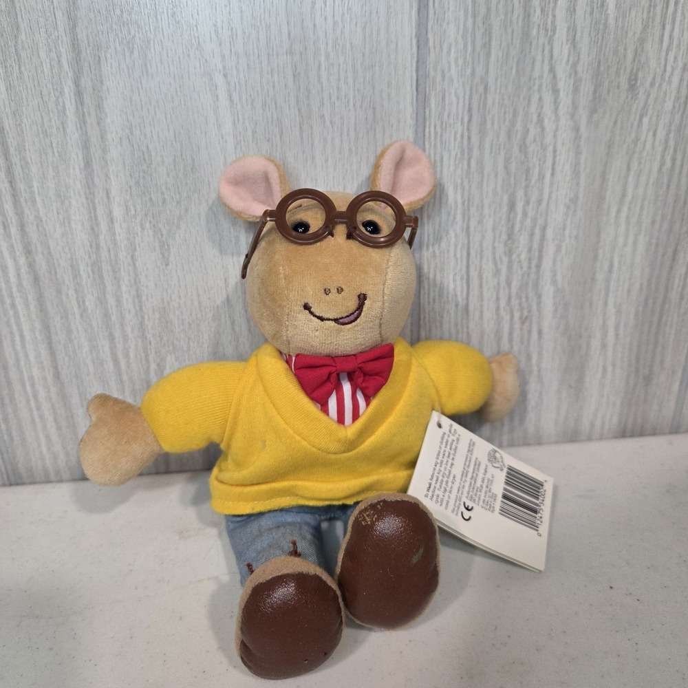 Arthur Plush Toy 1996 8" Eden Marc Brown PBS Kids Vintage